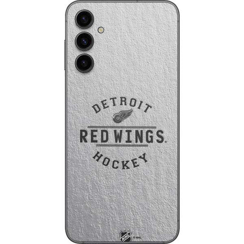 NHL Detroit Red Wings Black Text Galaxy A14 5G Skin
