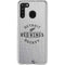 NHL Detroit Red Wings Black Text Galaxy A21 Clear Case