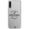 NHL Detroit Red Wings Black Text Galaxy A50 Clear Case