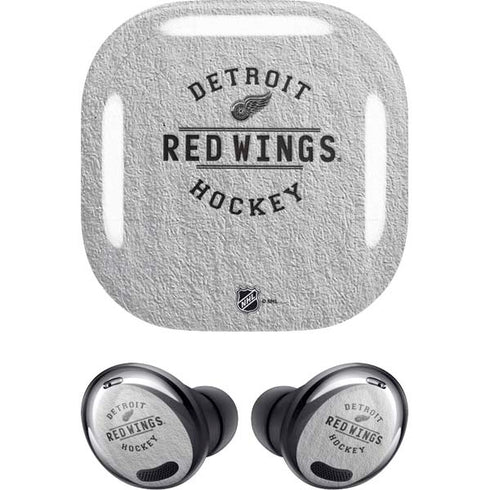 NHL Detroit Red Wings Black Text Galaxy Buds Pro Skin