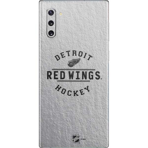 NHL Detroit Red Wings Black Text Galaxy Note 10 Skin