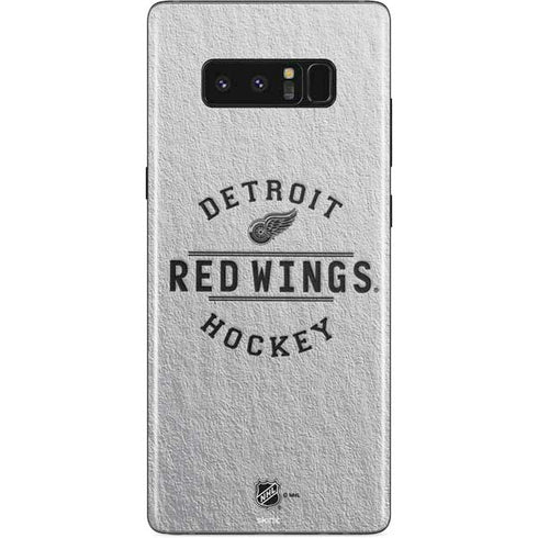 NHL Detroit Red Wings Black Text Galaxy Note 8 Skin