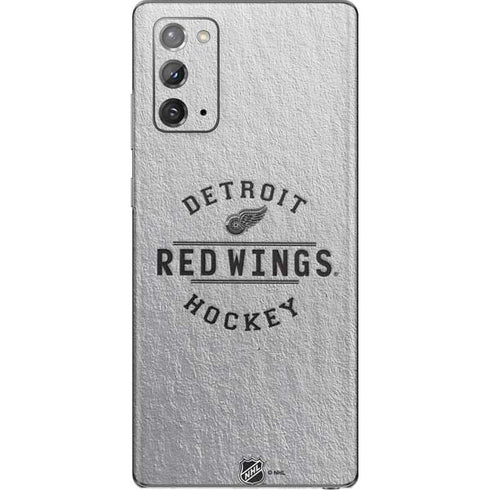 NHL Detroit Red Wings Black Text Galaxy Note20 5G Skin