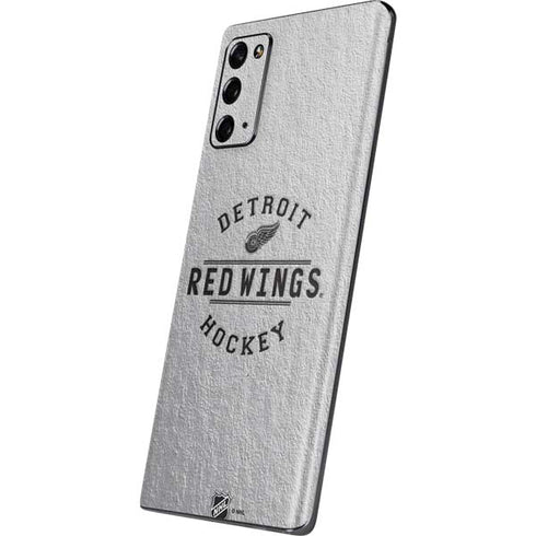 NHL Detroit Red Wings Black Text Galaxy Note20 5G Skin