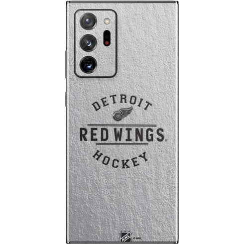 NHL Detroit Red Wings Black Text Galaxy Note20 Ultra 5G Skin