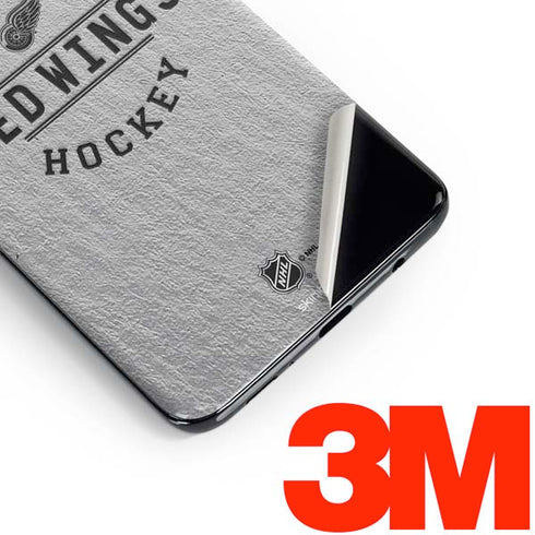 NHL Detroit Red Wings Black Text Galaxy S10 Skin