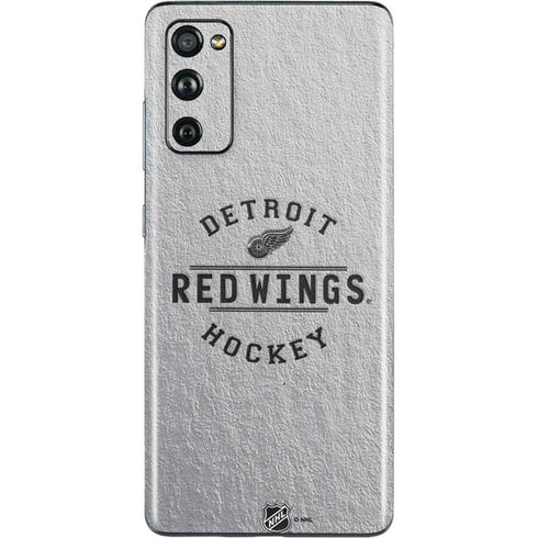 NHL Detroit Red Wings Black Text Galaxy S20 Fan Edition Skin