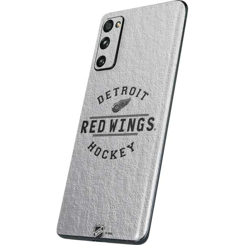 NHL Detroit Red Wings Black Text Galaxy S20 Fan Edition Skin