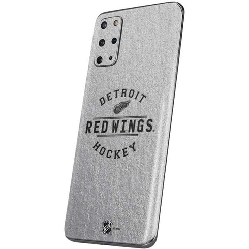 NHL Detroit Red Wings Black Text Galaxy S20 Plus Skin