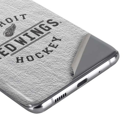 NHL Detroit Red Wings Black Text Galaxy S20 Ultra 5G Skin