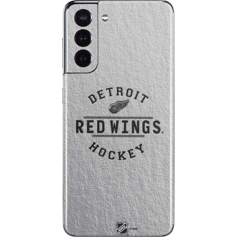 NHL Detroit Red Wings Black Text Galaxy S21 5G Skin