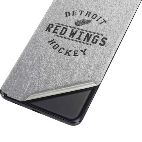 NHL Detroit Red Wings Black Text Galaxy S21 5G Skin
