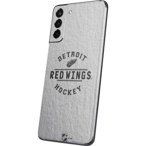 NHL Detroit Red Wings Black Text Galaxy S21 Plus 5G Skin