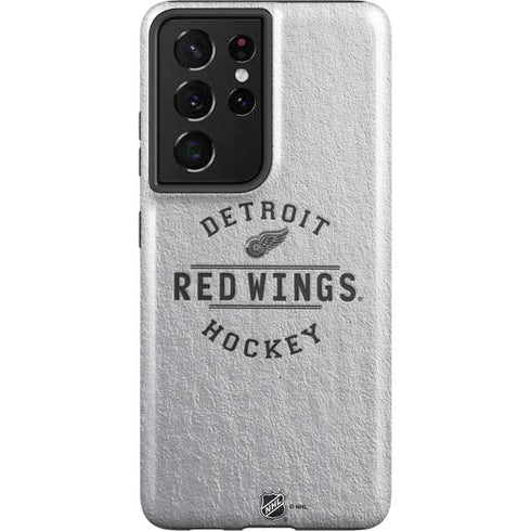 NHL Detroit Red Wings Black Text Galaxy S21 Ultra 5G Pro Case
