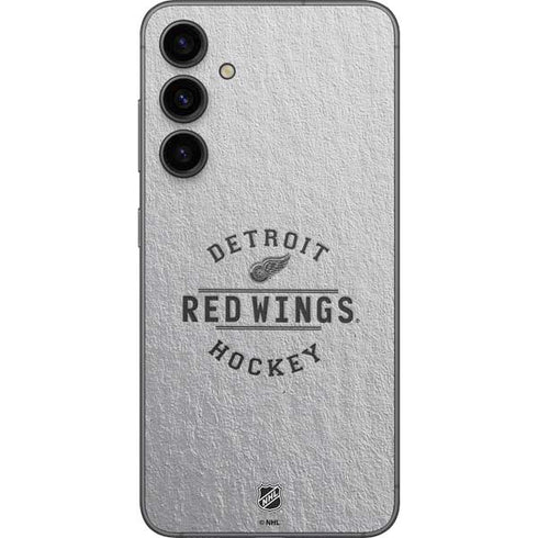 NHL Detroit Red Wings Black Text Galaxy S23 FE Skin