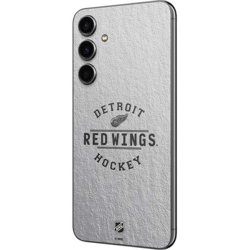NHL Detroit Red Wings Black Text Galaxy S23 FE Skin