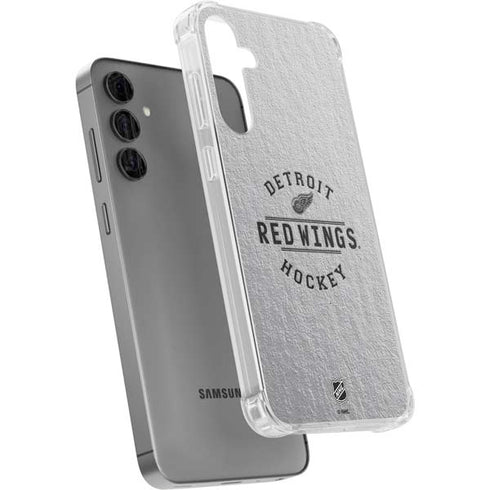 NHL Detroit Red Wings Black Text Galaxy S24 Plus Clear Case