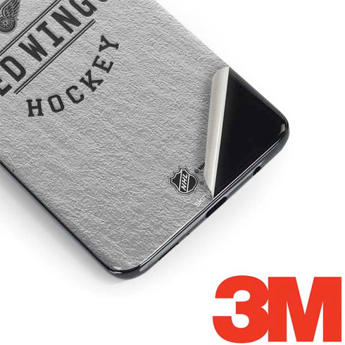 NHL Detroit Red Wings Black Text Galaxy S9 Plus Skin