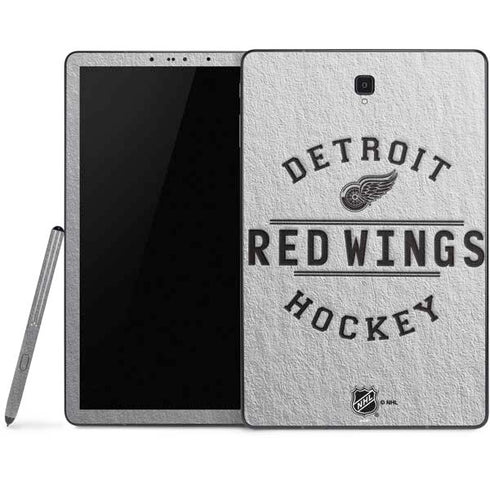NHL Detroit Red Wings Black Text Samsung Galaxy Tab Skin