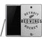NHL Detroit Red Wings Black Text Samsung Galaxy Tab Skin