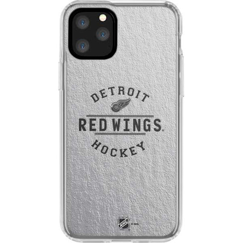 NHL Detroit Red Wings Black Text iPhone 11 Pro Clear Case
