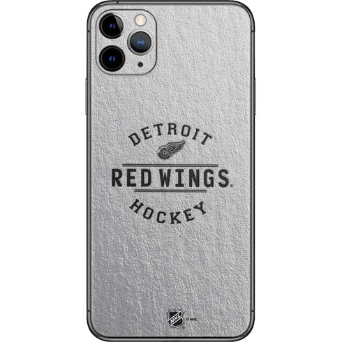 NHL Detroit Red Wings Black Text iPhone 11 Pro Max Skin