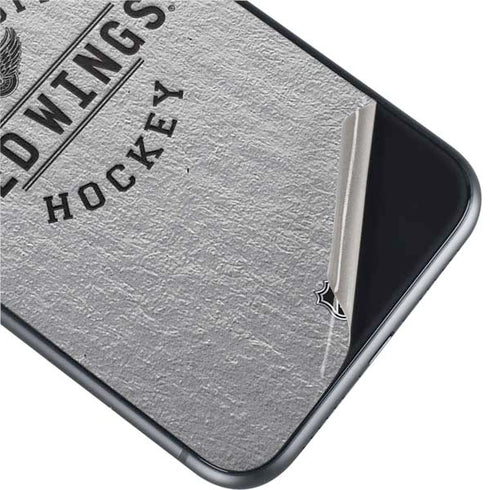 NHL Detroit Red Wings Black Text iPhone 11 Skin