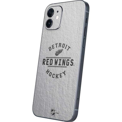 NHL Detroit Red Wings Black Text iPhone 12 Mini Skin