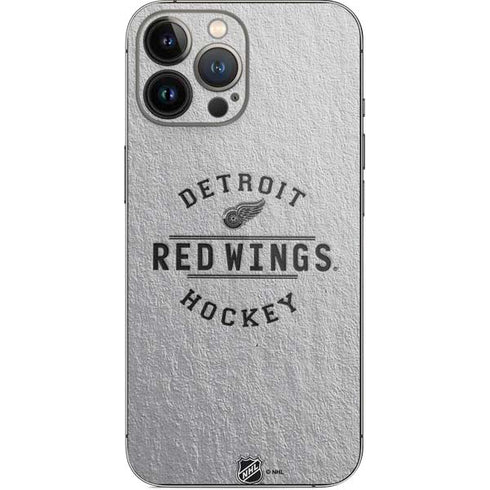 NHL Detroit Red Wings Black Text iPhone 13 Pro Max Skin