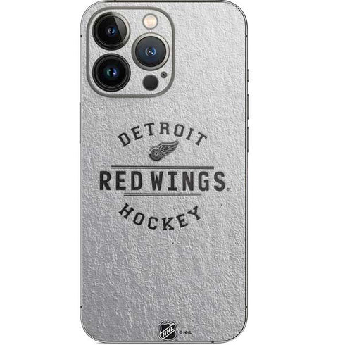 NHL Detroit Red Wings Black Text iPhone 13 Pro Skin