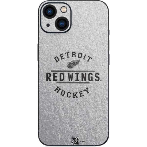 NHL Detroit Red Wings Black Text iPhone 13 Skin