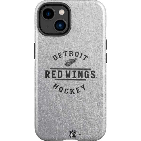 NHL Detroit Red Wings Black Text iPhone 15 Plus Impact Case