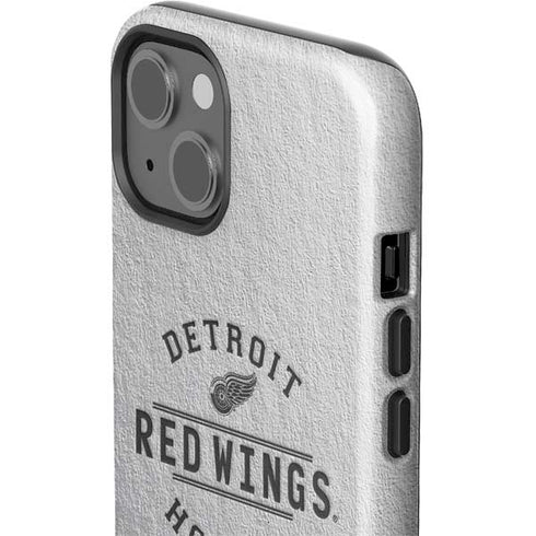 NHL Detroit Red Wings Black Text iPhone 15 Plus Impact Case