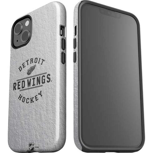 NHL Detroit Red Wings Black Text iPhone 15 Plus Impact Case