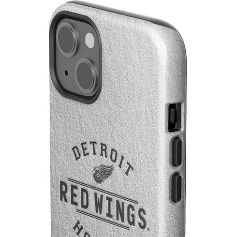 NHL Detroit Red Wings Black Text iPhone 15 Impact Case