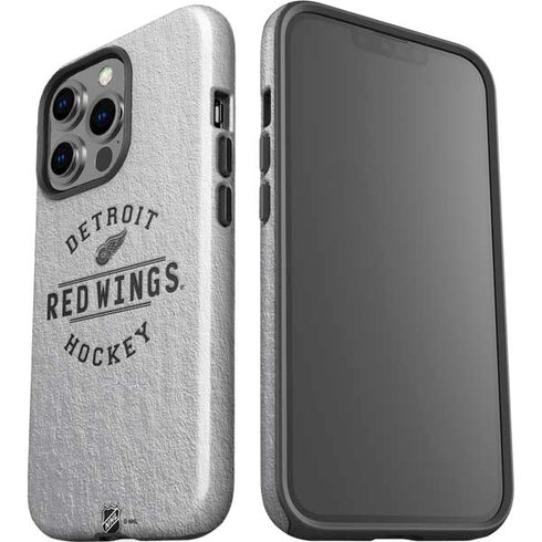 NHL Detroit Red Wings Black Text iPhone 15 Pro Impact Case