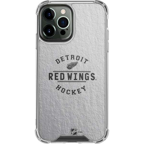 NHL Detroit Red Wings Black Text iPhone 15 Pro Max Clear Case
