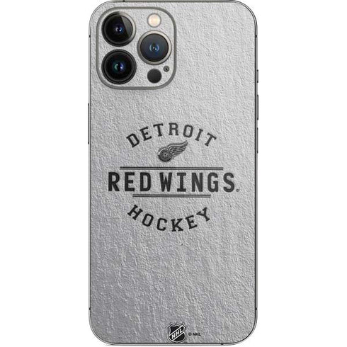 NHL Detroit Red Wings Black Text iPhone 14 Pro Max Skin