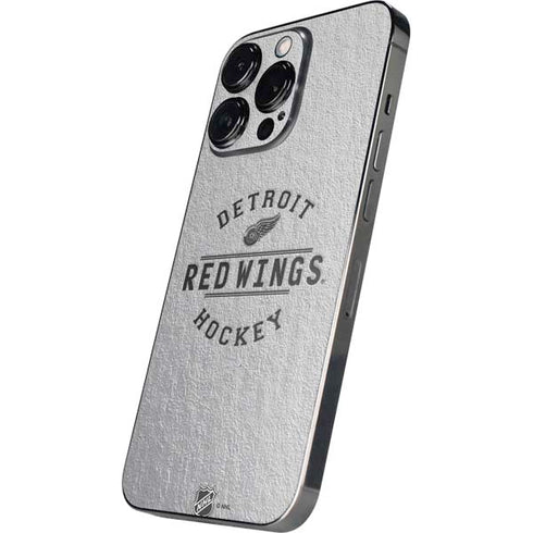 NHL Detroit Red Wings Black Text iPhone 14 Pro Max Skin