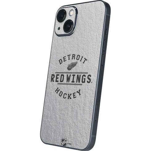 NHL Detroit Red Wings Black Text iPhone 14 Skin