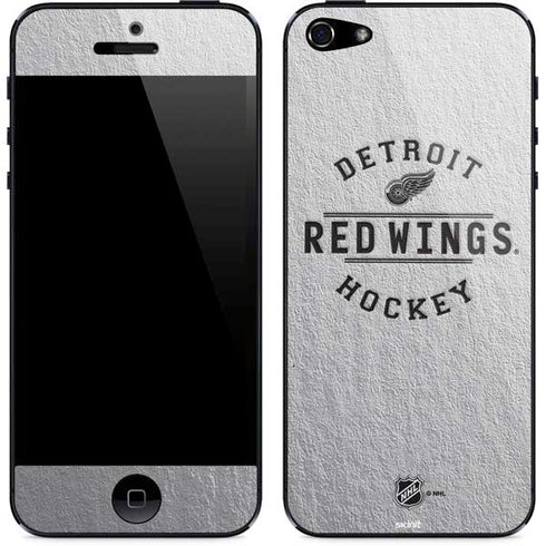 NHL Detroit Red Wings Black Text iPhone 5/5s/5SE Skin