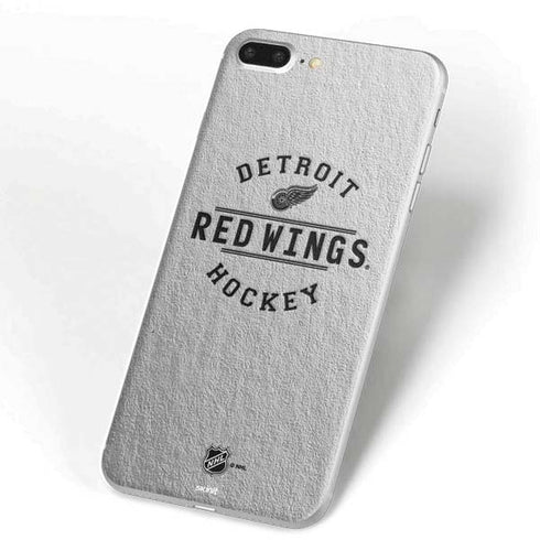 NHL Detroit Red Wings Black Text iPhone 7 Plus Skin