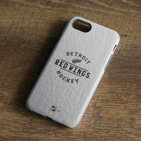 NHL Detroit Red Wings Black Text iPhone 8 Pro Case