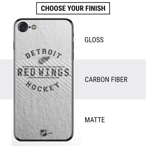 NHL Detroit Red Wings Black Text iPhone SE (2nd & 3rd Gen) Skin