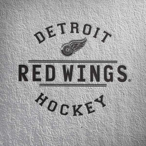 NHL Detroit Red Wings Black Text iPhone X Skin