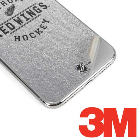 NHL Detroit Red Wings Black Text iPhone XS Max Skin