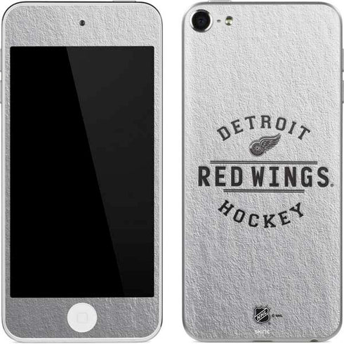 NHL Detroit Red Wings Black Text Apple iPod Skin