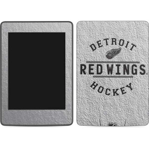NHL Detroit Red Wings Black Text Amazon Kindle Skin