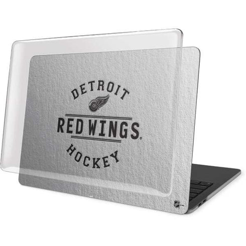 NHL Detroit Red Wings Black Text MacBook Pro 16in (2019-20) Case plus Skin