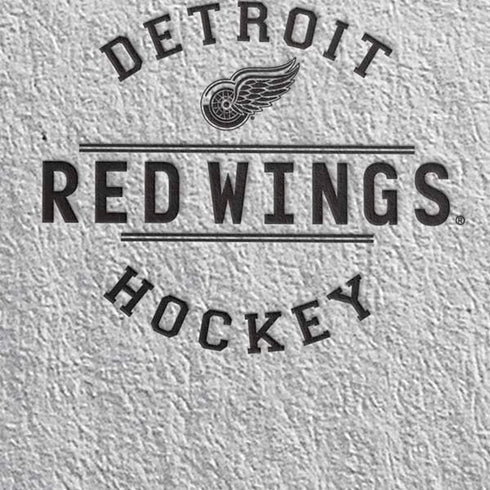 NHL Detroit Red Wings Black Text Moto E5 Play Skin